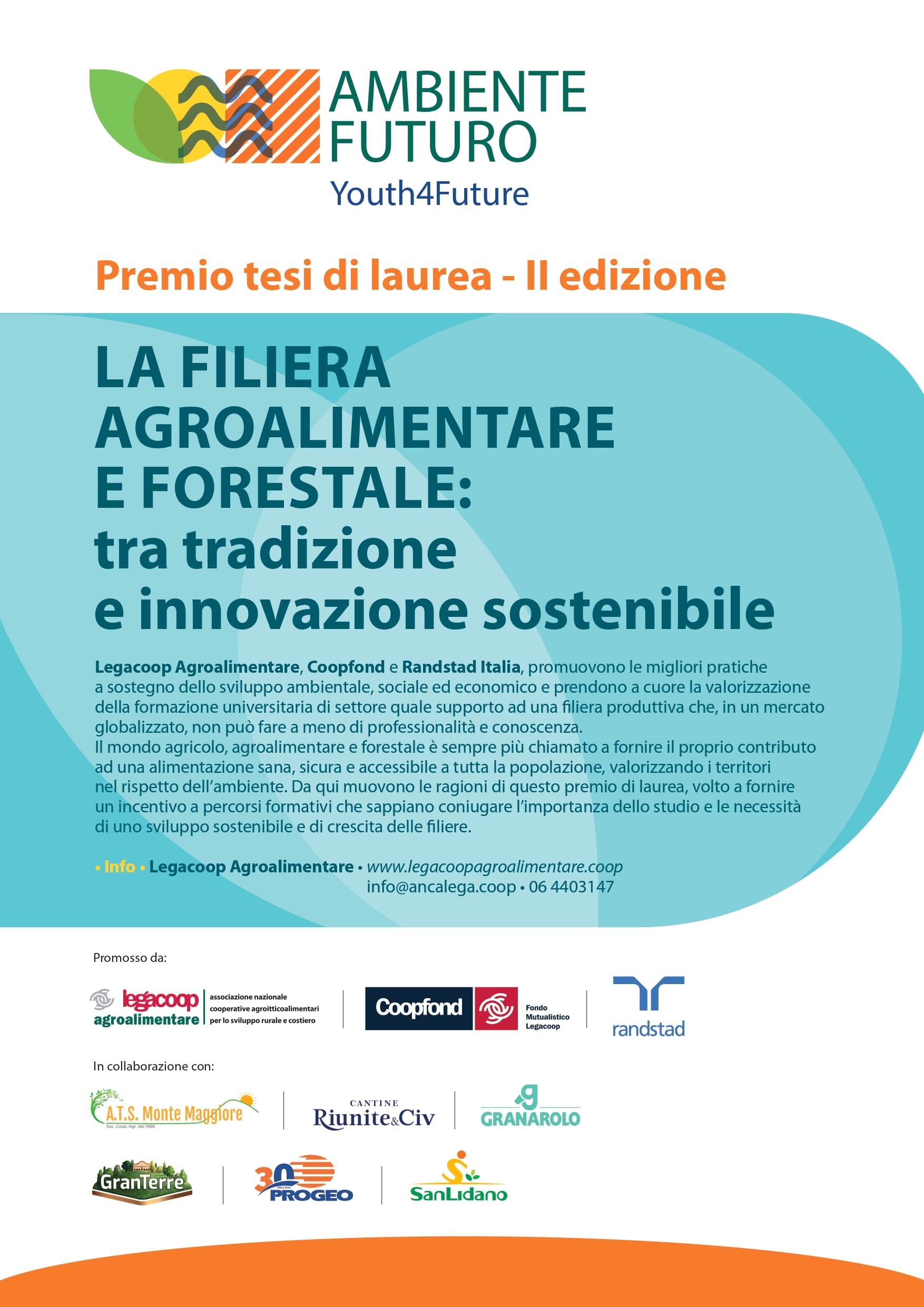 Premio tesi di laurea LA FILIERA AGROALIMENTARE E FORESTALE: tra tradizione e innovazione sostenibile - II edizione